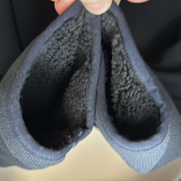 George black zip up sweater jacket w/ fur lining L - Picture 11 of 16